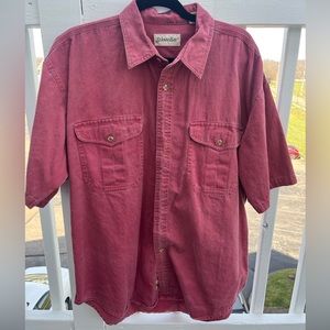 Vintage Denim Shortsleeve Mens Workshirt